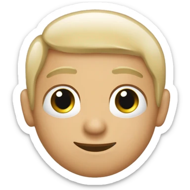 Olhos castanhos claros, oreno claro, igodinho enroladinho, cavanhaque, piercing no nariz. sticker