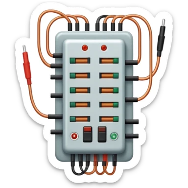 Vertical parallel circuits sticker