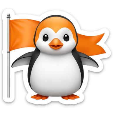 Colorful banner that says 'Bind is Life!!!', in bright orange, and on top of the banner a winking little white happy penguin sticker