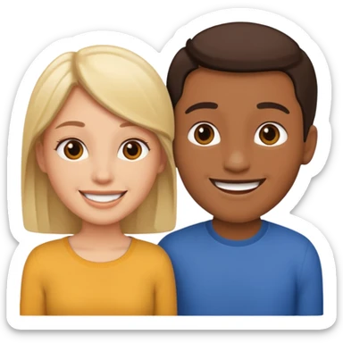 two people talking sticker