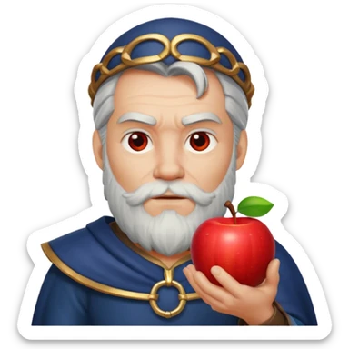 odin god with an apple sticker