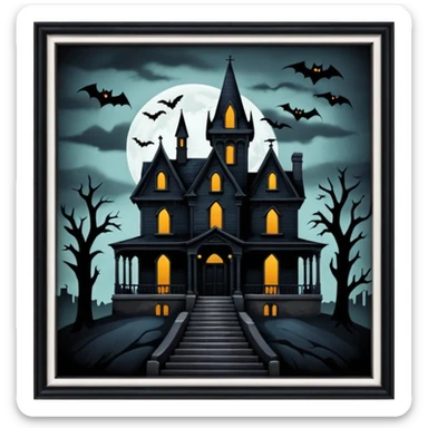 the House on haunted hill sticker
