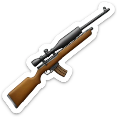 Patat avec un fusil sticker