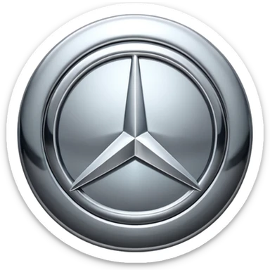 Mercedes logo sticker