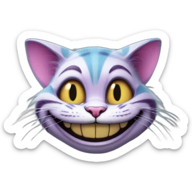 cheshire cat from american mc gee's alice sticker