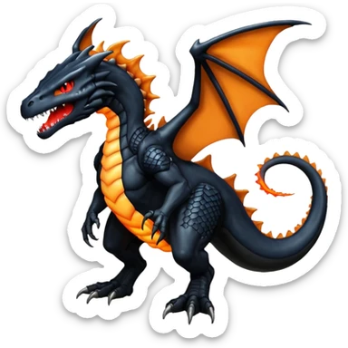  Magmatic Venom-Charizard-Xenomorph-hybrid-fantasy-creature (full body) sticker