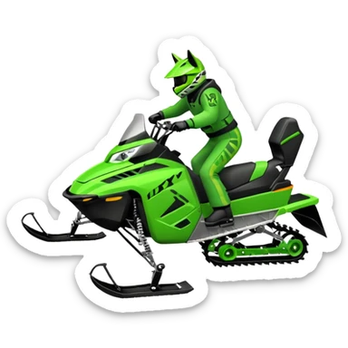 Lynx snowmoblie wheelies sticker