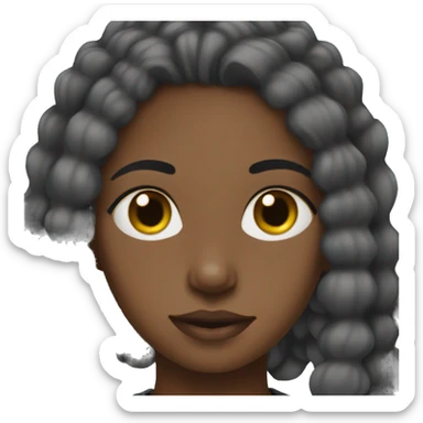 Clean black girl aesthetic sticker