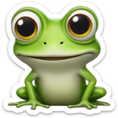 Crazy Frog but as a slug sticker