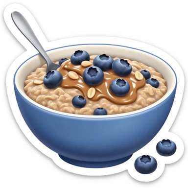 Blueberry peanut butter chocolate oatmeal sticker