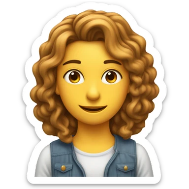 cuore con un pattino dei cerotti e una ragazza con i capelli bion sticker