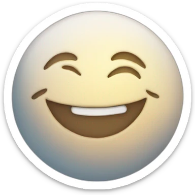 Moon with face smiling sticker