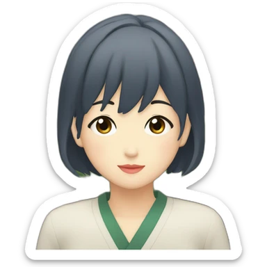 Akane in "Oshi no ko" in Tokyo city sticker