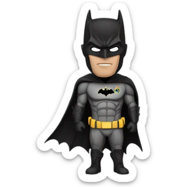 Batman whith a real madrid jersey  sticker