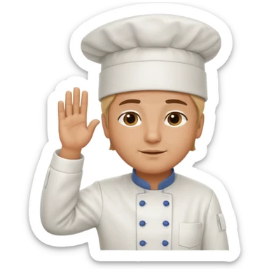 yes chef saluting sticker
