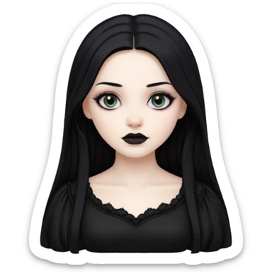 Zunbi mulher gótica sticker