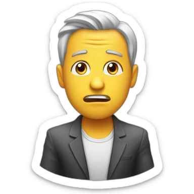 An entrepreneur afraid of failure sticker