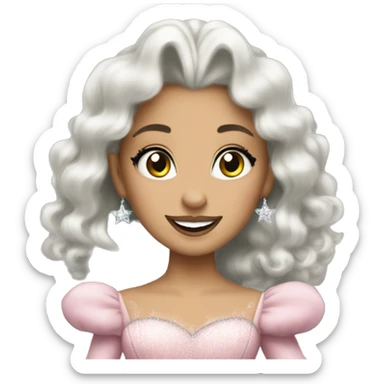 ariana as glinda from wicked sticker