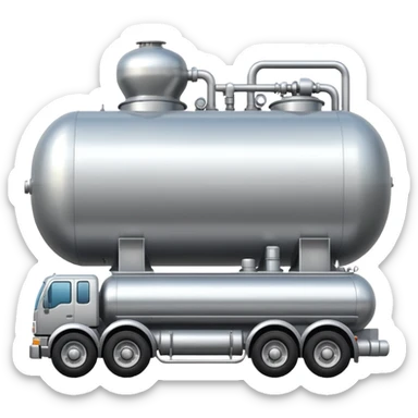 create an ultra realistic American modern gas tanker sticker