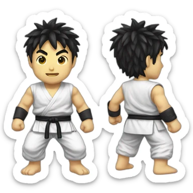 Ryu avec d sticker