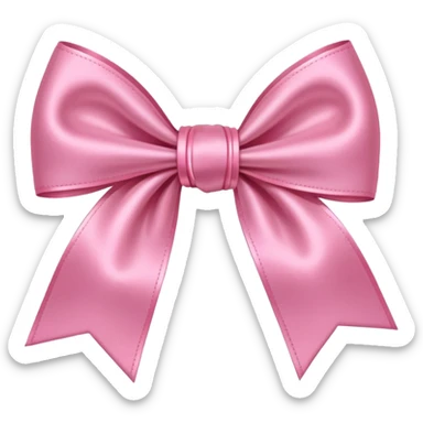bow pink sticker