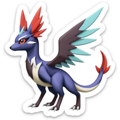  Nargacuga-Latias-Umbreon-Noivern-Silvally-Pokémon-Fakémon-fusion (full body) sticker