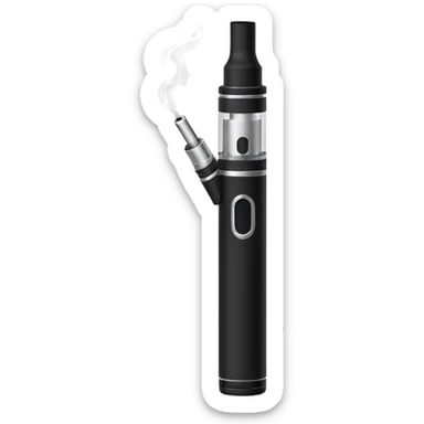 black simple classic Electronic cigarette sticker