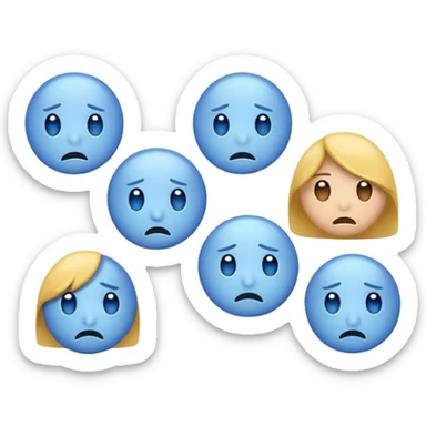 😇Emojis de triste sticker