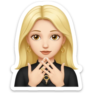 1 nude females with her fingers in her vagina sticker