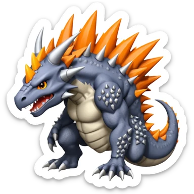 Tyrunt-Greymon-fusion (full Body) sticker