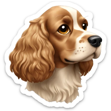 Cocker spaniel dog sticker
