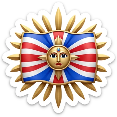 Assyrian flag  sticker