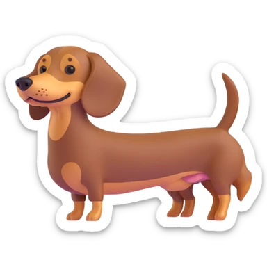 dachshund dog sticker