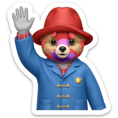 Paddington good night sticker