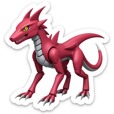Heliolisk-Sergal-Cyclizar-Genesect-Pokémon, full body sticker