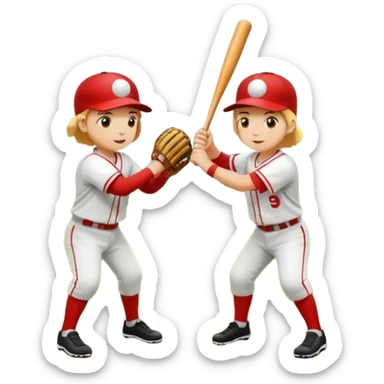quiero dos equipos enemigos de baseball vs sticker