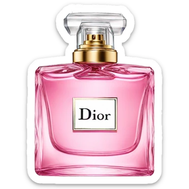 dior perfume pink sticker