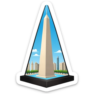 buenos aires obelisc sticker
