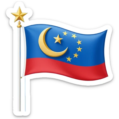 East turkestan flag sticker