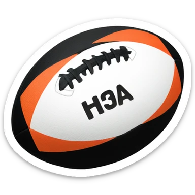 rugby ball sticker