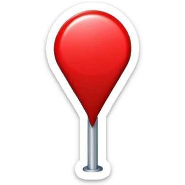 red location pin position marker sticker