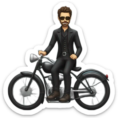 jesse custer's preacher on a bike sticker