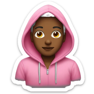 realistic pink hoodie  sticker
