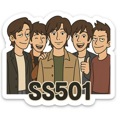 SS501 group portrait sticker