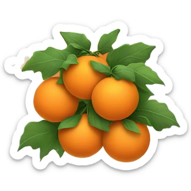  orange harvest moon surrounded by twinkling autumn stars. sticker