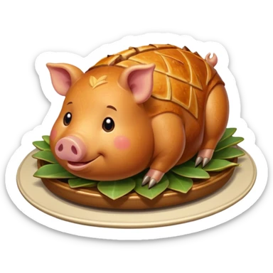 roasted joint of pork food sticker