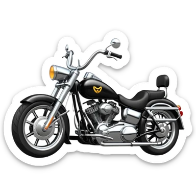 Tandem axle motorcycle  sticker