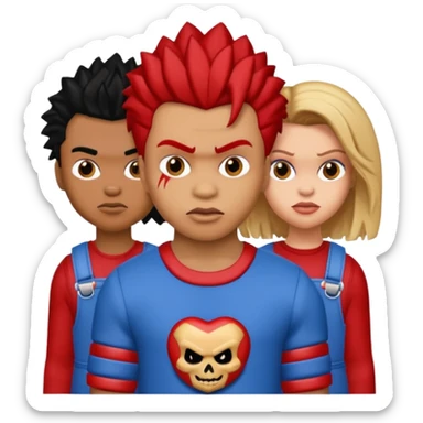 Glam jangle Quale Ricky Shoko, Tay, Tay, Rady Choppa, no Coco V Chucky sticker