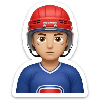 hockey player sticker