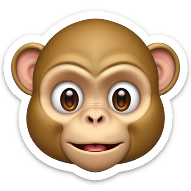 🙄 emoji but monkey sticker